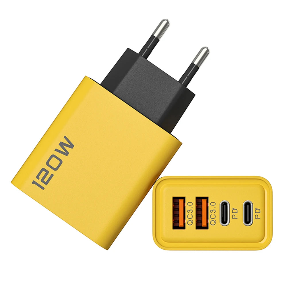 EOENKK™ 4-Port 120W USB-C PD Charger – Power Your World